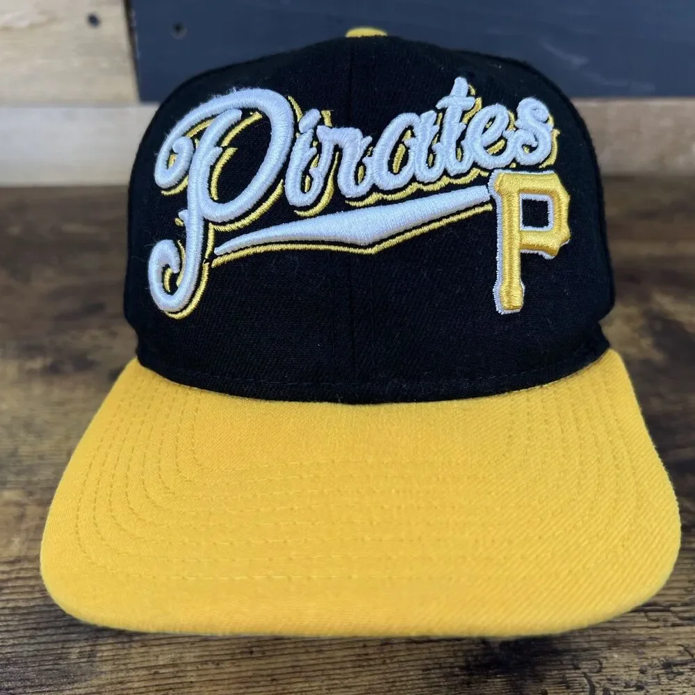 Pittsburgh Pirates New Era 9FIFTY Youth Snapback Hat Black Yellow MLB Kids Cap